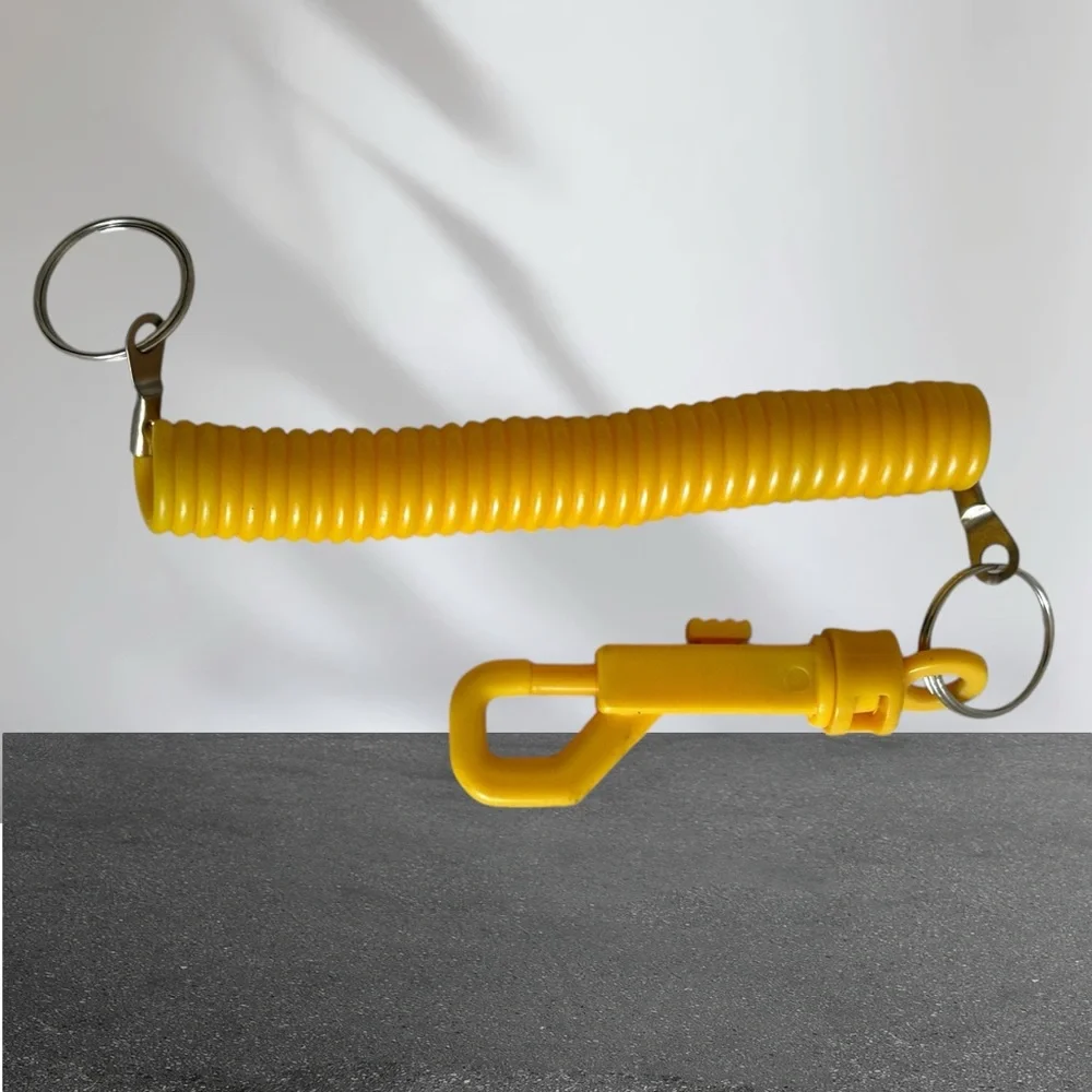 Joggers Key Coil with Snap Yellow/Silver
